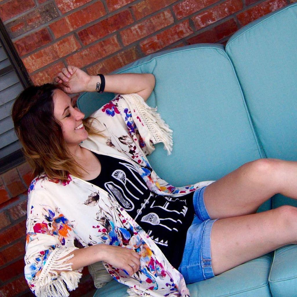 Fringe Fest Kimono & Born Free Tank