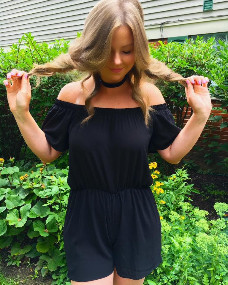 Tiffany Romper in Black