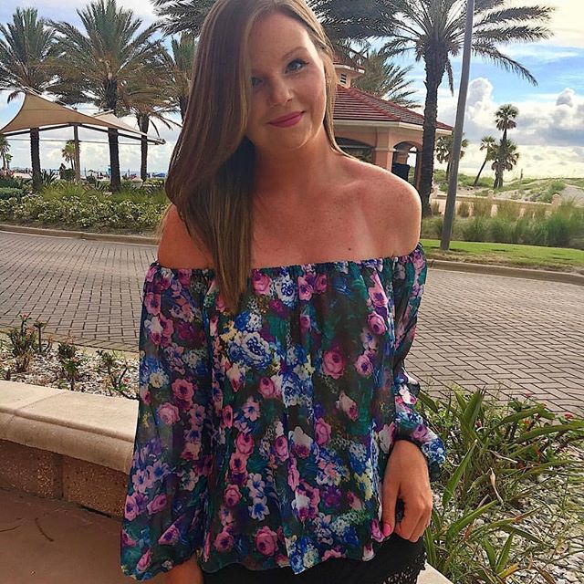 The Summer Floral Top in Midnight Garden