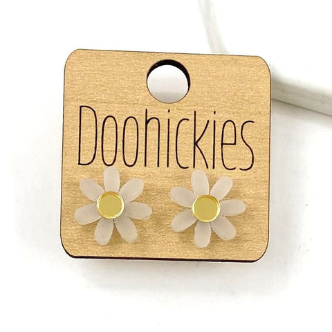 Frosted Daisy Studs