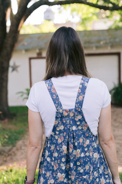 Daphne Denim & Floral Overalls