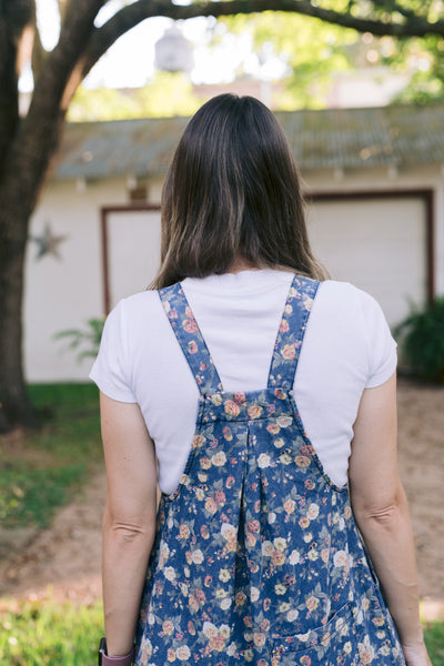 Daphne Denim & Floral Overalls