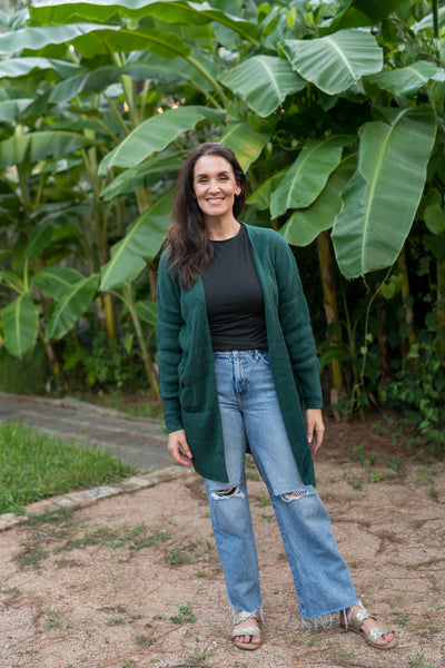 Hunter Green Snuggle Up Cardigan