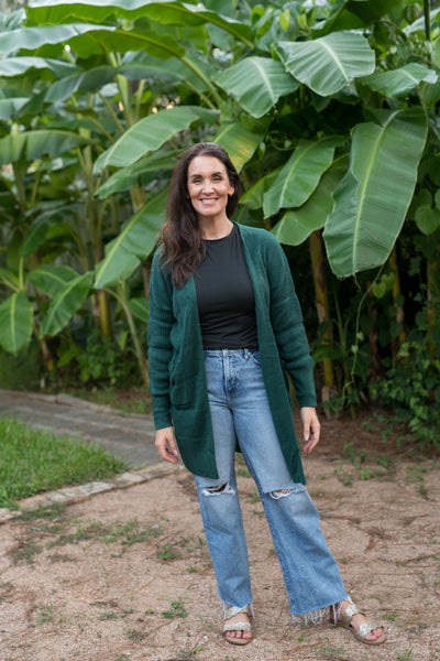 Hunter Green Snuggle Up Cardigan