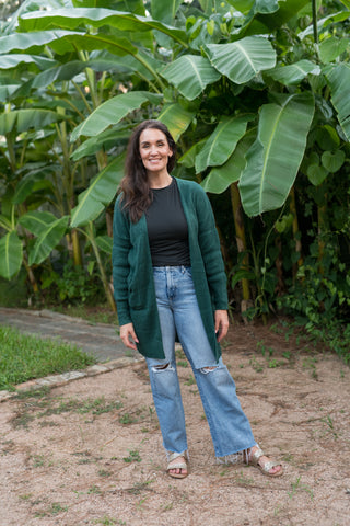 Hunter Green Snuggle Up Cardigan