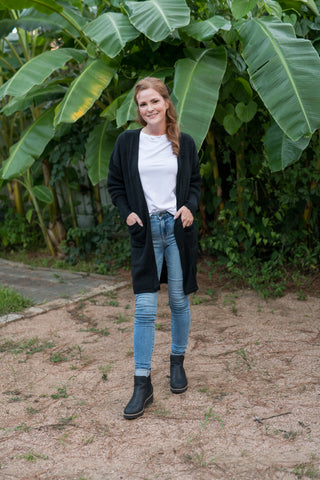 Midnight Black Snuggle Up Cardigan