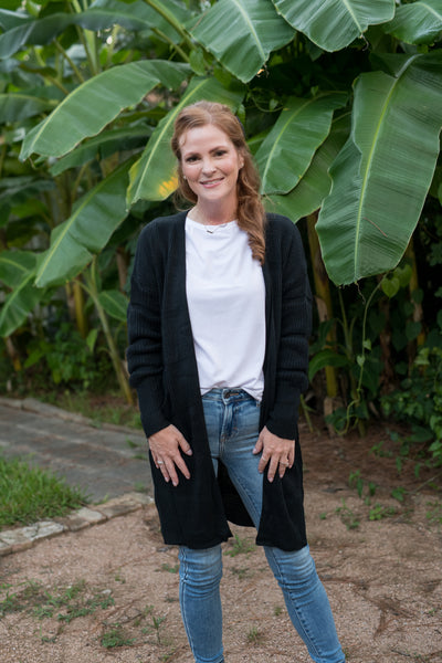 Midnight Black Snuggle Up Cardigan