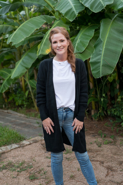 Midnight Black Snuggle Up Cardigan