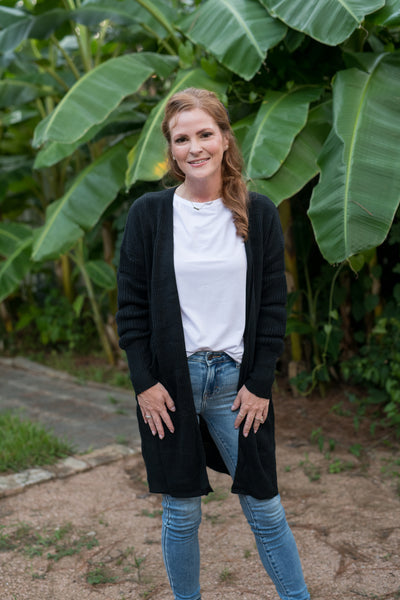 Midnight Black Snuggle Up Cardigan