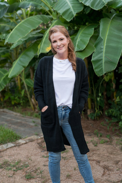 Midnight Black Snuggle Up Cardigan