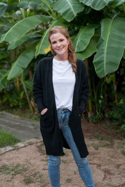 Midnight Black Snuggle Up Cardigan
