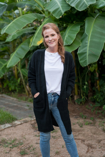 Midnight Black Snuggle Up Cardigan