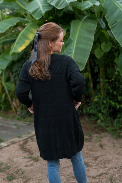 Midnight Black Snuggle Up Cardigan