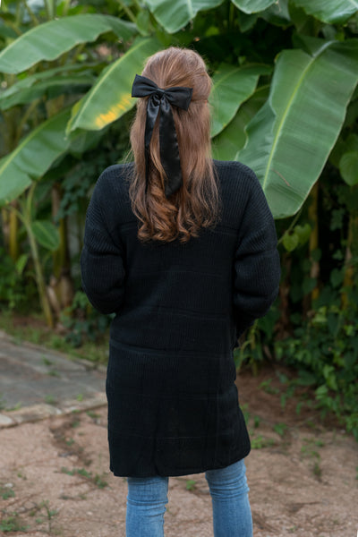 Midnight Black Snuggle Up Cardigan