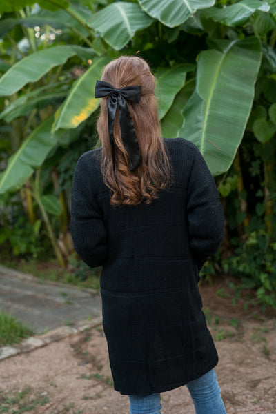 Midnight Black Snuggle Up Cardigan