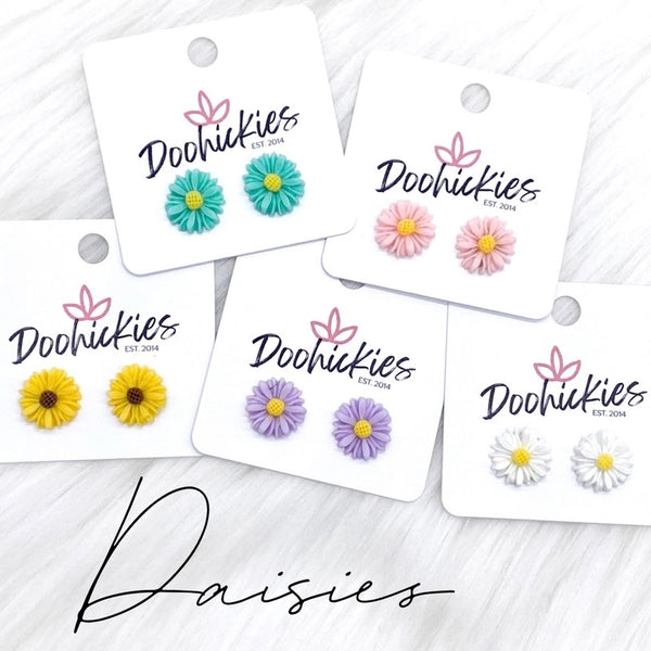 Daisy Studs - Multiple Colors