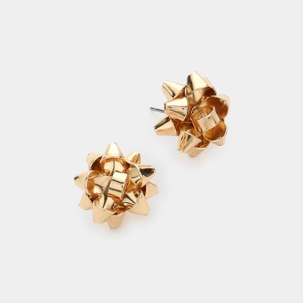 Christmas Bow Earrings - Multiple Colors