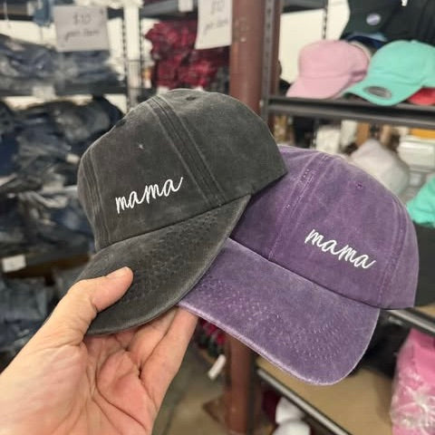 Embroidered MAMA Hat - Multiple Colors