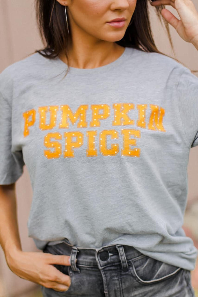 Pumpkin Spice Grey Tee
