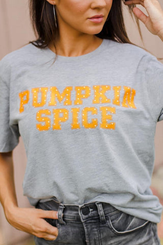 Pumpkin Spice Grey Tee