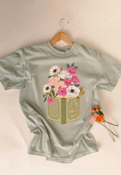 Teach Love Inspire Floral Book Tee