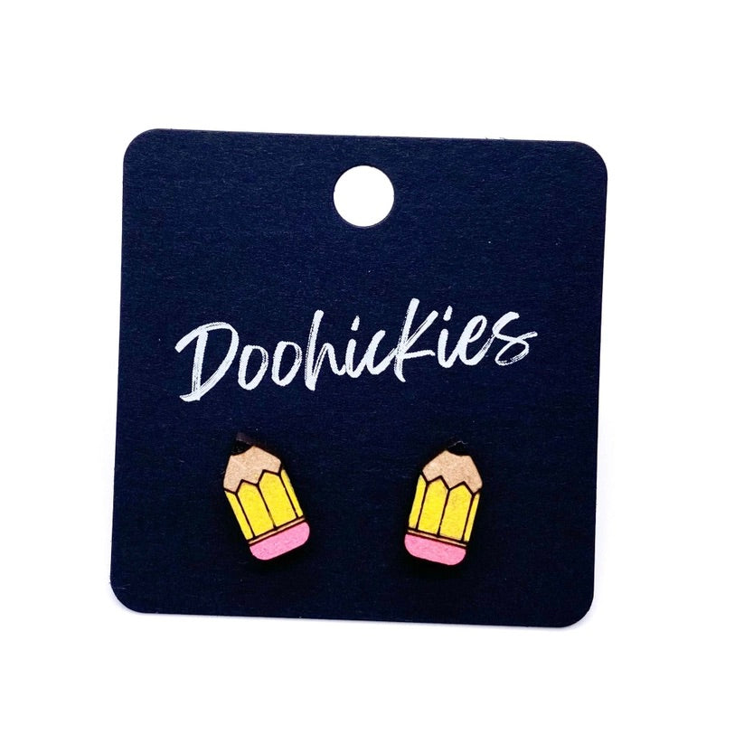 Back to School Pencil Stud Earrings