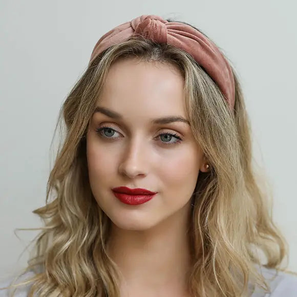 Velvet Turban Twist Knot Headband - Multiple Colors