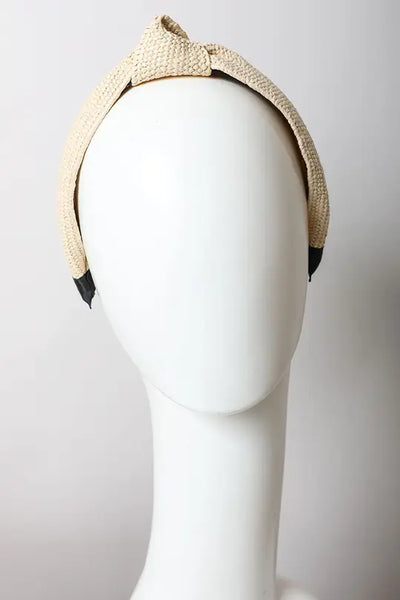 Bohemian Straw Rattan Knotted Headband - Multiple Colors