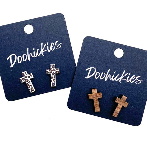 Cross Studs - Multiple Colors