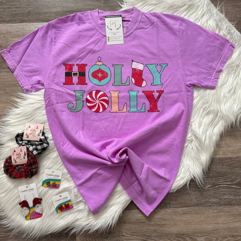 Holly Jolly Orchid Tee