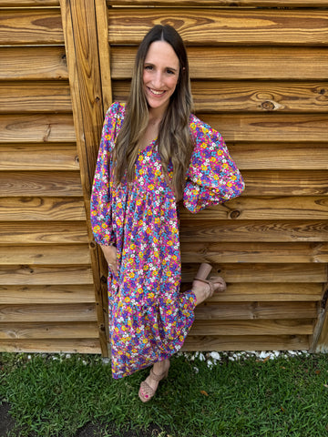 The Hadley Floral Babydoll Maxi Dress