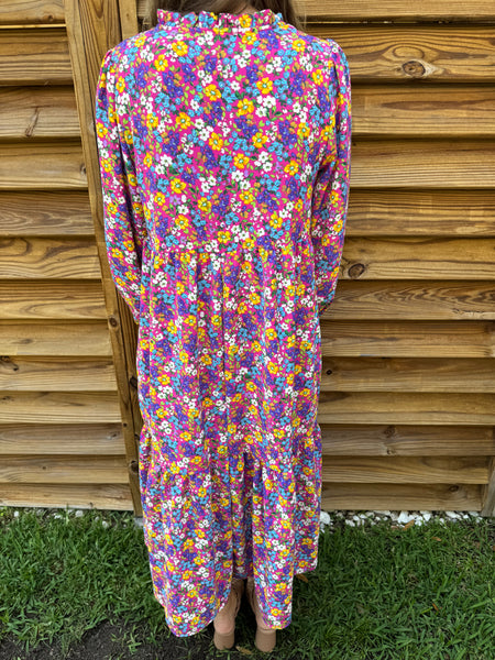 The Hadley Floral Babydoll Maxi Dress