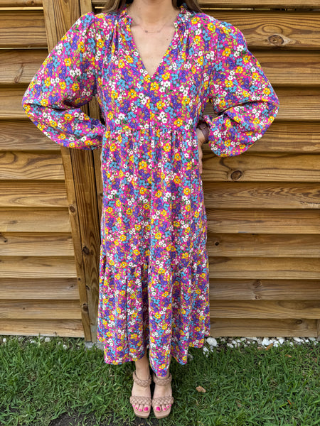 The Hadley Floral Babydoll Maxi Dress