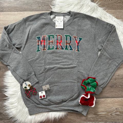 Merry Plaid Sweatshirt