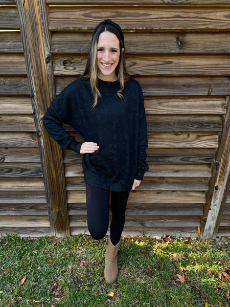 Marley Cozy Sweatshirt - Black