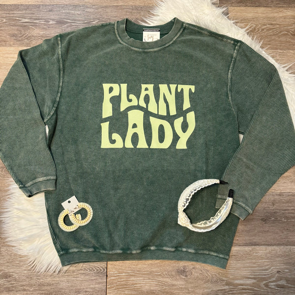Plant Lady Corded Sweatshirt