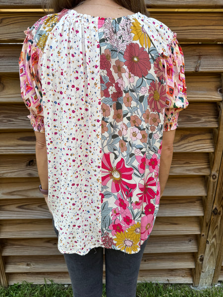 My Love For You Blossoms Rose Blouse