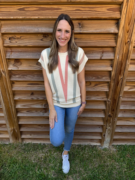 The Cozy Chevron Striped Sweater