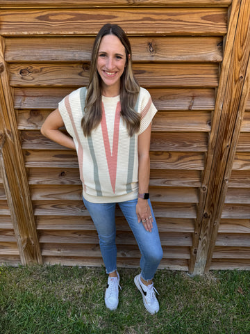 The Cozy Chevron Striped Sweater