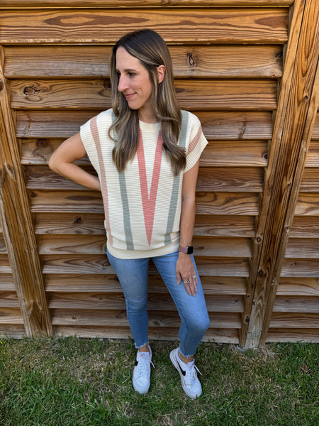 The Cozy Chevron Striped Sweater