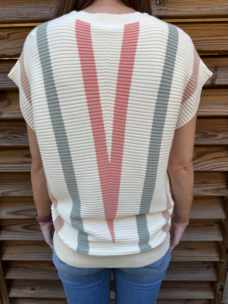 The Cozy Chevron Striped Sweater