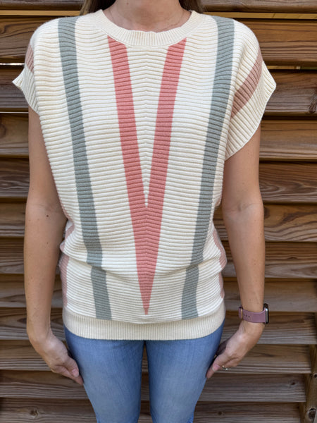 The Cozy Chevron Striped Sweater