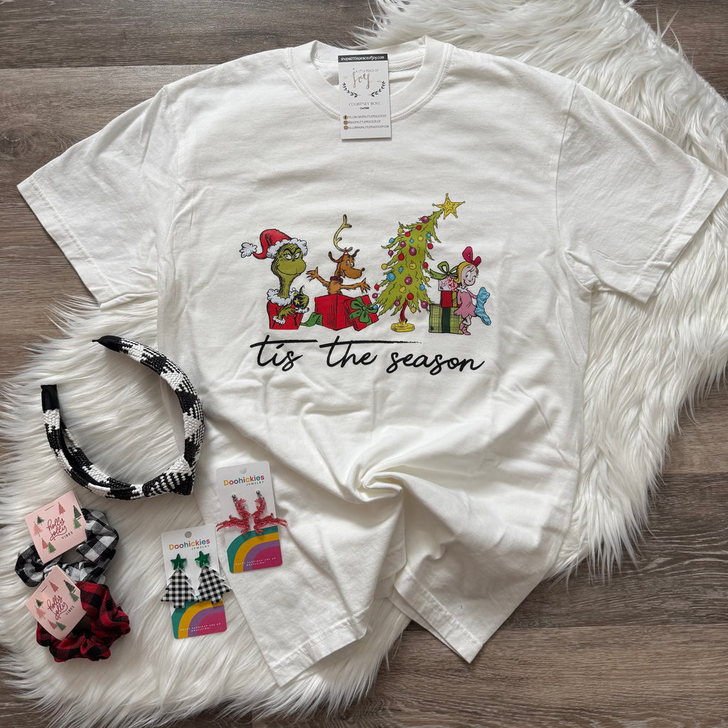 Tis The Season Grinch White Tee