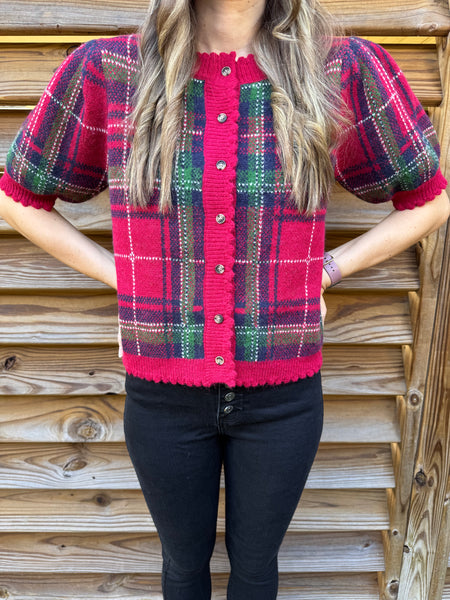 The Holly Holiday Red & Green Tartan Sweater