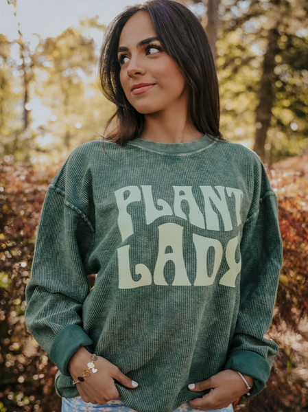 Plant Lady Corded Sweatshirt