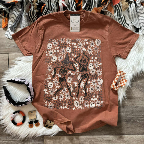 Floral Skeleton Yam Tee