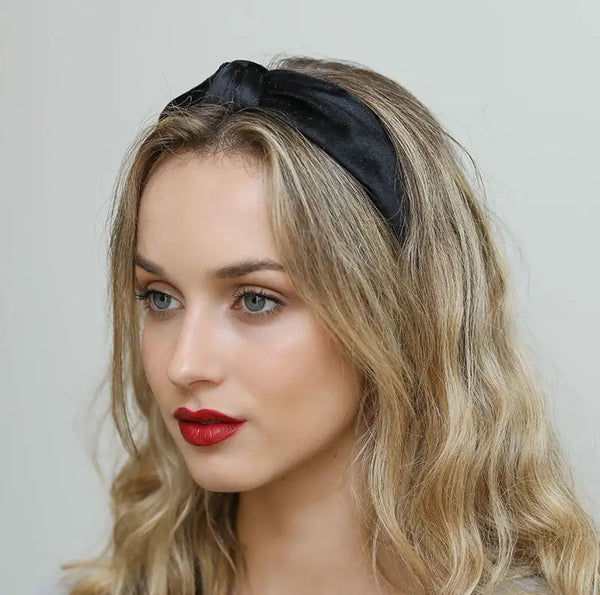 Velvet Turban Twist Knot Headband - Multiple Colors