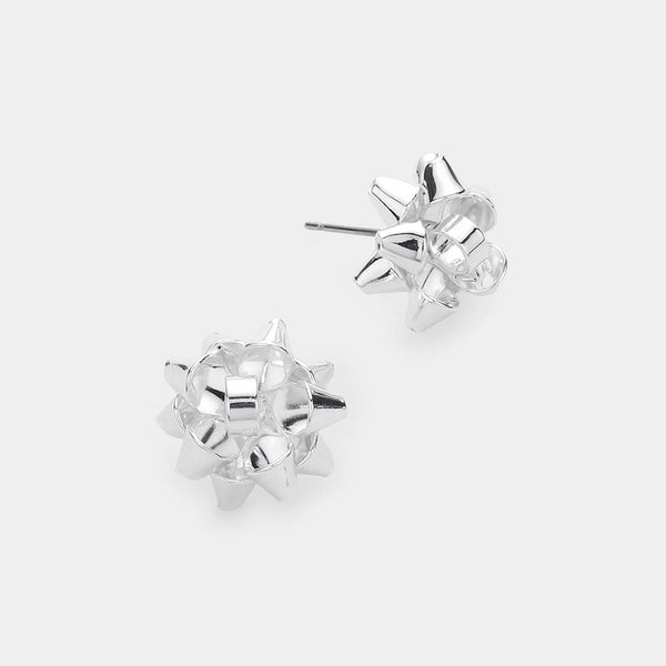 Christmas Bow Earrings - Multiple Colors
