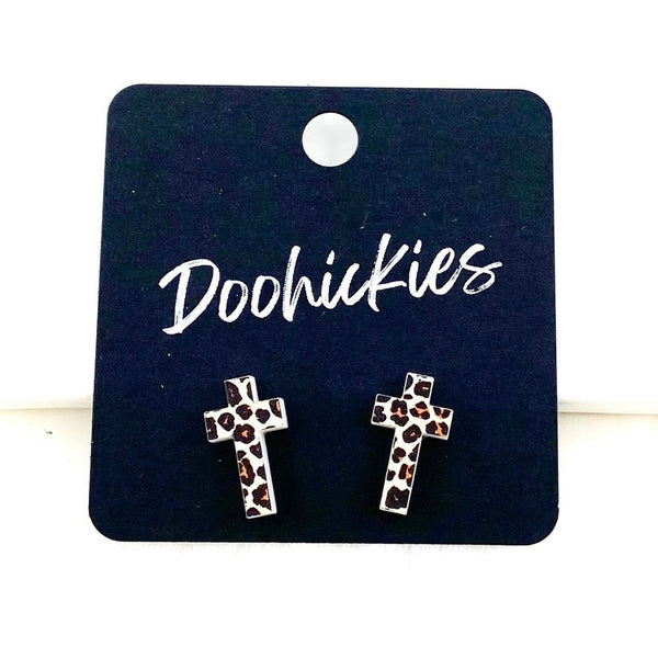 Cross Studs - Multiple Colors