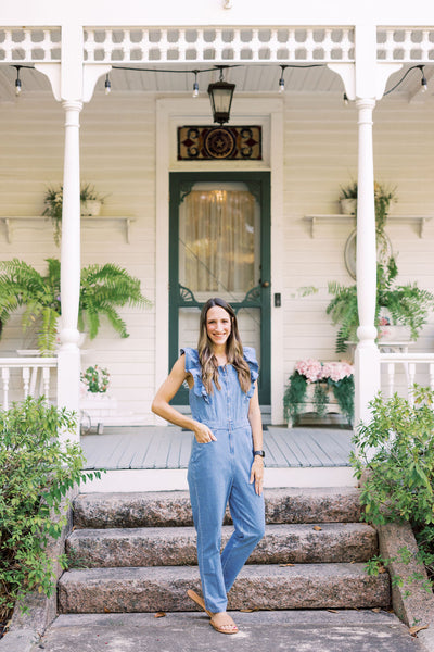 The Darling Denim Jumpsuit - Blue Denim